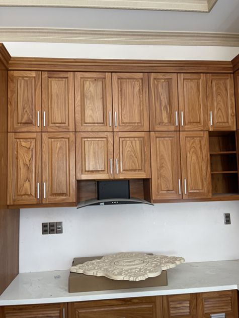 Kệ bếp gỗ tự nhiên mẫu BG29